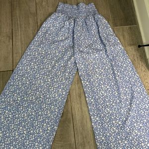 Flowy floral pants